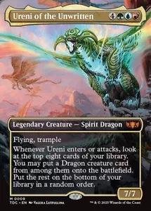 MTG ** FOIL ** Ureni of the Unwritten (Borderless) - Tarkir: Dragonstorm - Picture 1 of 1