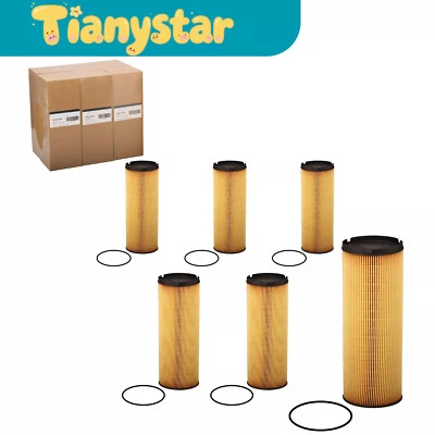 6Pcs K37-1022 Fuel Filter WIX WF10518 For 19 Kenworth Peterbilt 579 W900 W990 - Image 1 of 4