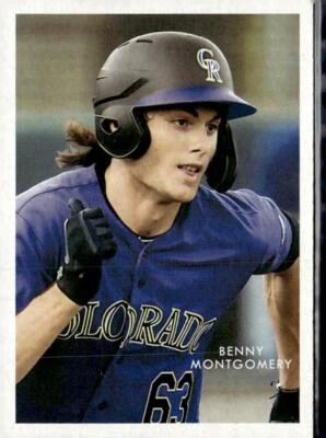 2022 Topps Heritage Minor League #15 Benny Montgomery 1973 Topps 1953 Reprint - Image 1 of 2