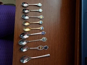 Sammler Souvenir Löffel Mini USA Reise Silber & Kupfer #1 Lot 8 + gratis 1 - Bild 1 von 14