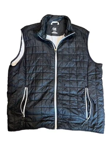 Cutter And Buck CB Weather tech Puffer Vest Full Zip Size XL  - Picture 1 of 4