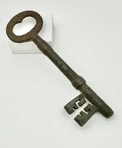 5 Zoll antiker viktorianischer Gusseisenschlüssel - Bild 1 von 6