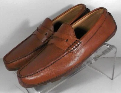 245702 SP50 DAMON PENNY ZAPATOS PARA HOMBRE 9 M CUERO TOSTADO DRIVER JOHNSTON MURPHY Foto 1 de 4