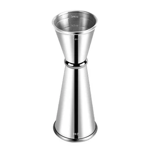 Briout Jigger für Barkeeper, doppelt, japanischer Premium Edelstahl 2 Unzen - Bild 1 von 5
