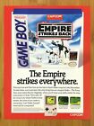 Star Wars The Empire Strikes Back Game Boy NES 1993 Print Ad/Poster Official Art