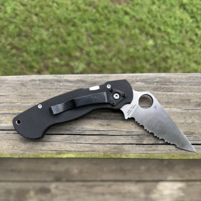 Hoja Spyderco Paramilitary 1 primera ejecución #84 CPM S30V ¡NUEVA EN CAJA!!Súper raro!! Foto 1 de 4