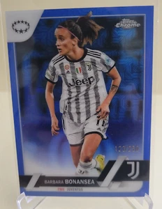 2022-23 Topps Chrome UEFA Womens Barbara Bonansea #75 Blue #123/250 Juventus - Bild 1 von 2
