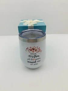 Weinbecher - Mama Tasse 12 Unzen Edelstahl/Isoliert/Geschenkbox - Neu! - Bild 1 von 3