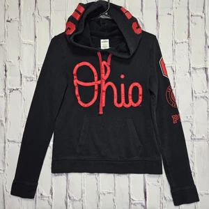 Victoria’s Secret ROSA Mujer Pequeña Ohio State Buckeyes Sudadera con Capucha Negra  - Imagen 1 de 10