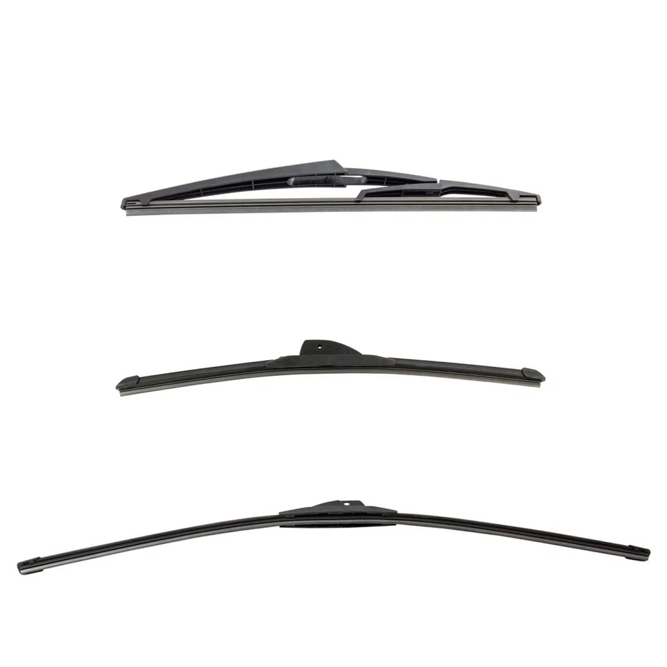 Juego de 3 escobillas limpiaparabrisas delanteras y traseras Trico Tech & Exact Fit Foto 1 de 4