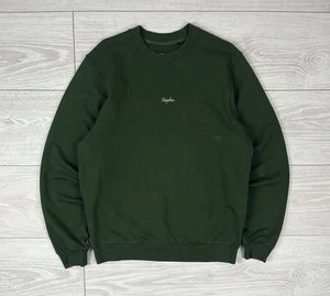 Rapha Crewneck Green Cotton Sweatshirt Mens M Size - Picture 1 of 9
