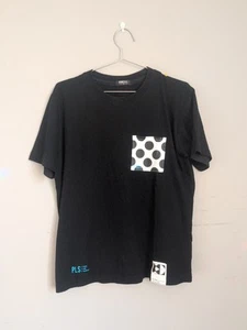 Rare Oop Stayreal Pls Mens T Shirt Black Short Sleeve Size M Pocket - Picture 1 of 4