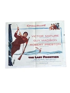 Vintage 1955 The Last Frontier Movie Poster- 1/2 Sheet Poster-22x28-Folded - Picture 1 of 12