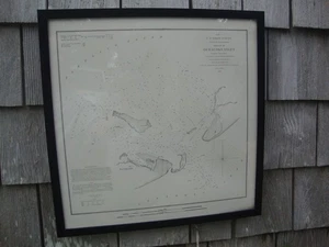 OCRACOKE EINLASS NORTH CAROLINA DRUCK PAMLICO SOUND 1882 KÜSTENVERMESSUNG - Bild 1 von 3
