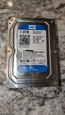 WD 1TB HDD, WD10EZEX, WD Blue Desktop Hard Drive, Used, Working (DOM: 01MAY2015) - Image 1 of 2