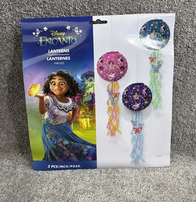 Disney Encato Lanterns Decorations Set Of 3 Multi Color 9.5 Inch  Party Decor - Image 1 of 4