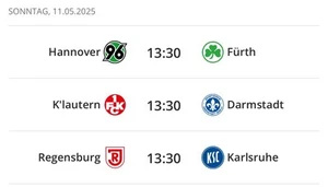 Sky WOW TV Ticket - 2.Liga⚽️ H96 Fürth Regensburg KSC FCK Darmstadt Samstag 11.5 - Bild 1 von 1
