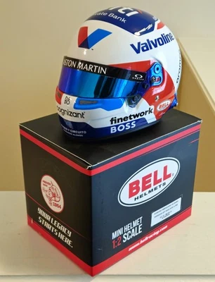 Minicasco Bell escala 1/2 Fernando Alonso 2024 GP de Mónaco Aston Martin Racing Foto 1 de 4