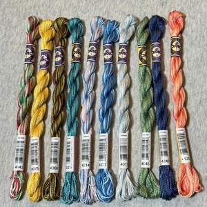 10 DMC Perle Color Variations Size 5 Pearl Cotton Thread No Repeats NOS - Picture 1 of 5