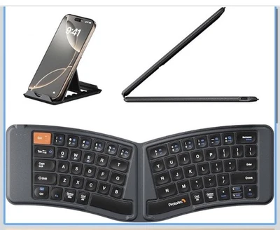 ProtoArc XKM03 Bluetooth Ergonomic Foldable Keyboard and Mouse No Dongle Tested - Image 1 of 4