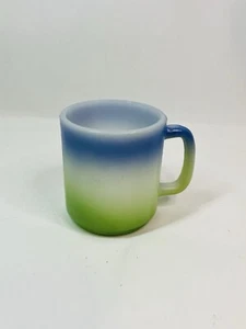Vintage Ombre Milk Glass Coffee Cup Mug Mid-Century Hazel-Atlas-Style - Picture 1 of 4