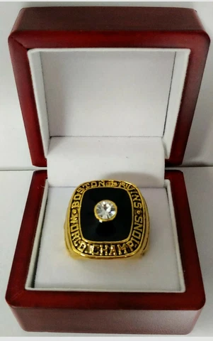 Bobby Orr - 1970 Boston Bruins Stanley Cup Ring With Wooden Display Box Cover