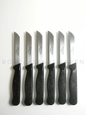 6x Solingen Messer Gemüsemesser Küchenmesser Obstmesser Sägeschliff Glitzer Set - Bild 1 von 4