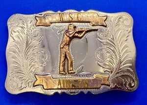 World Shooting Championship August 1978 Trophy Award Comstock Belt Buckle - Picture 1 of 17