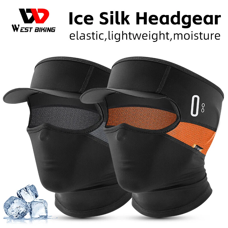 Boné de ciclismo verão chapéu de sol proteção UV máscara facial boné esportivo touca com aba - Imagem 1 de 4