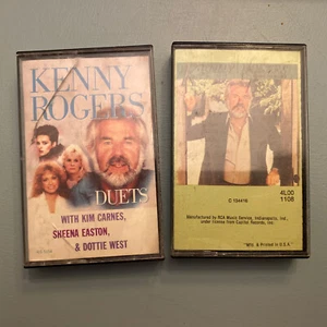 Lot: 2 Vtg Kenny Rogers Cassette Tapes Country Music Dottie West Share Your Love - Picture 1 of 7