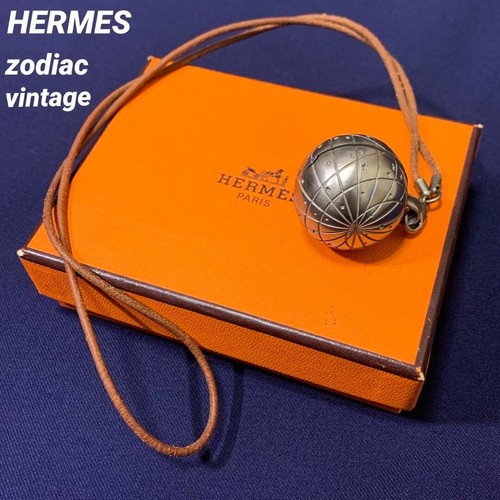 HERMÈS Hermes Zodiaco Collana Portapillole Collezione Accessori Vintage con Scatola