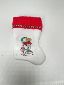 Vintage Cabbage Patch Kids Min Stocking 1984 Christmas felt boy girl OAA Inc - Picture 1 of 2