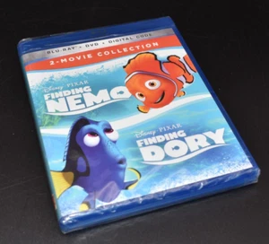 New 2- Movie Collection Finding Nemo / Finding Dory ~ Blu-Ray, DVD & Digital - Foto 1 di 4
