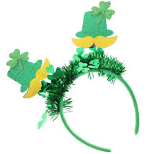 St. Patrick's Day Headpiece Tinsel Shamrock Headband St. Patrick's Day Hair
