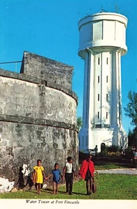 Postkarte Bahamas Nassau Fort Fincastle Wasserturm Familiengesellschaft Bennet's Hills - Bild 1 von 2