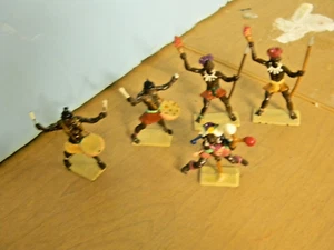 5 well painted Cherilea African Dancers 60mm (Jan. Listing) - Picture 1 of 9