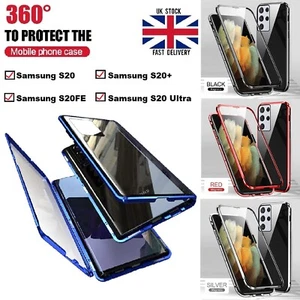 For Samsung S20 FE S20+ Ultra 5G 360° Full Cover Magnetic Absorption Metal Case - Picture 1 of 23