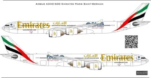 BSmodelle 144542 - 1/144 Airbus A340-500 decalcomania per modellino aereo scala - Foto 1 di 12
