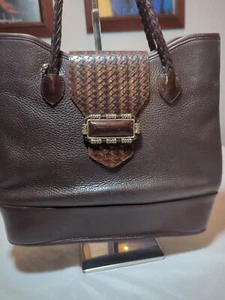 Bolso de hombro vintage 1988 Brighton cuero marrón - Imagen 1 de 20