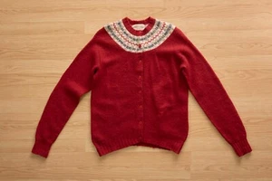 Cairngorm Vintage Fair Isle Wool Damen Strickjacke, Gr. S, Made in Scotland - Bild 1 von 9