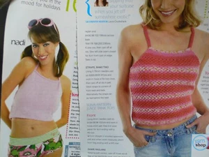 Summer Vest Tops and Gameboy Intarsia Socks Knitting Pattern - Picture 1 of 2