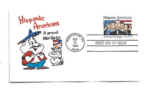2103 Hispanic Americans, Animated by Ellis FDC - Picture 1 of 1