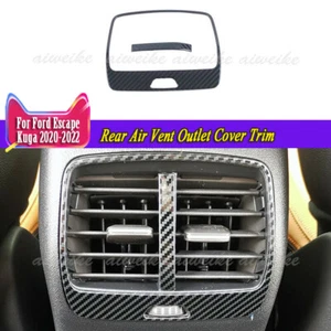 2Pcs Carbon Fiber Rear Air Vent Outlet Cover Trim For Ford Escape Kuga 2020-2024 - Picture 1 of 6