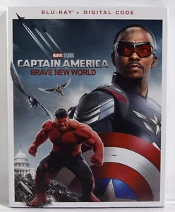 CAPTAIN AMERICA: Brave New World (Blu-ray + Digital Code, 2025) Slipcover - NEW - Foto 1 di 3