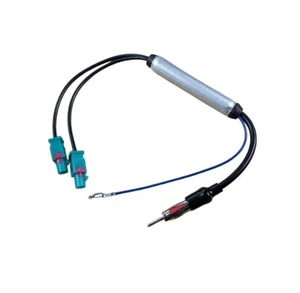 2x Adaptador de antena antena Fakra Z Double Diversity ISO DIN para VW AUDI Mercedes - Imagen 1 de 2