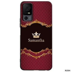 Personalised Name Phone Case Skin Cover For TCL 30 40 XE 50 5G 501 T-Mobile 7 6 - Picture 1 of 80