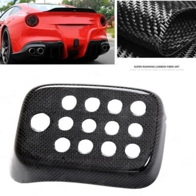 Carbon Fiber Rear Bumper Fog Light Lamp Cover Case For Ferrari F12 Berlinetta Foto 1 de 4
