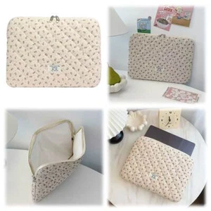 Florale Laptophülle, gesteppte Laptophülle für 13-Zoll-Laptop-Tablet (lila) - Afbeelding 1 van 12