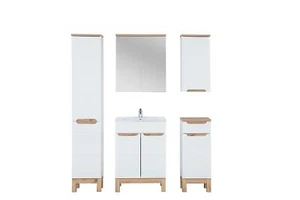 Design Möbel Waschbecken Badezimmer Bad Set Garnitur Schrank Badmöbelsets 5tlg. - Bild 1 von 12
