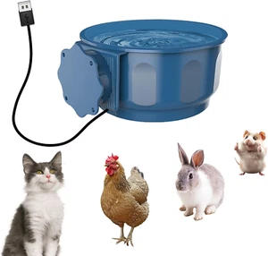 Genussvoller beheizter Wassernapf für Katzen Kaninchen Indoor-Use, kleine Hundekiste Wasser - Bild 1 von 12